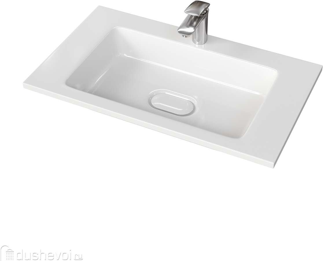 Раковина Taliente 4627173210423 накладная прямоугольная 45х62 мм, искусственный мрамор