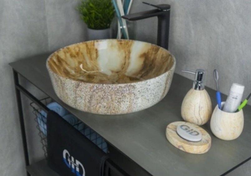 Раковина GID-ceramic Mnc499 накладная круглая 41, керамика