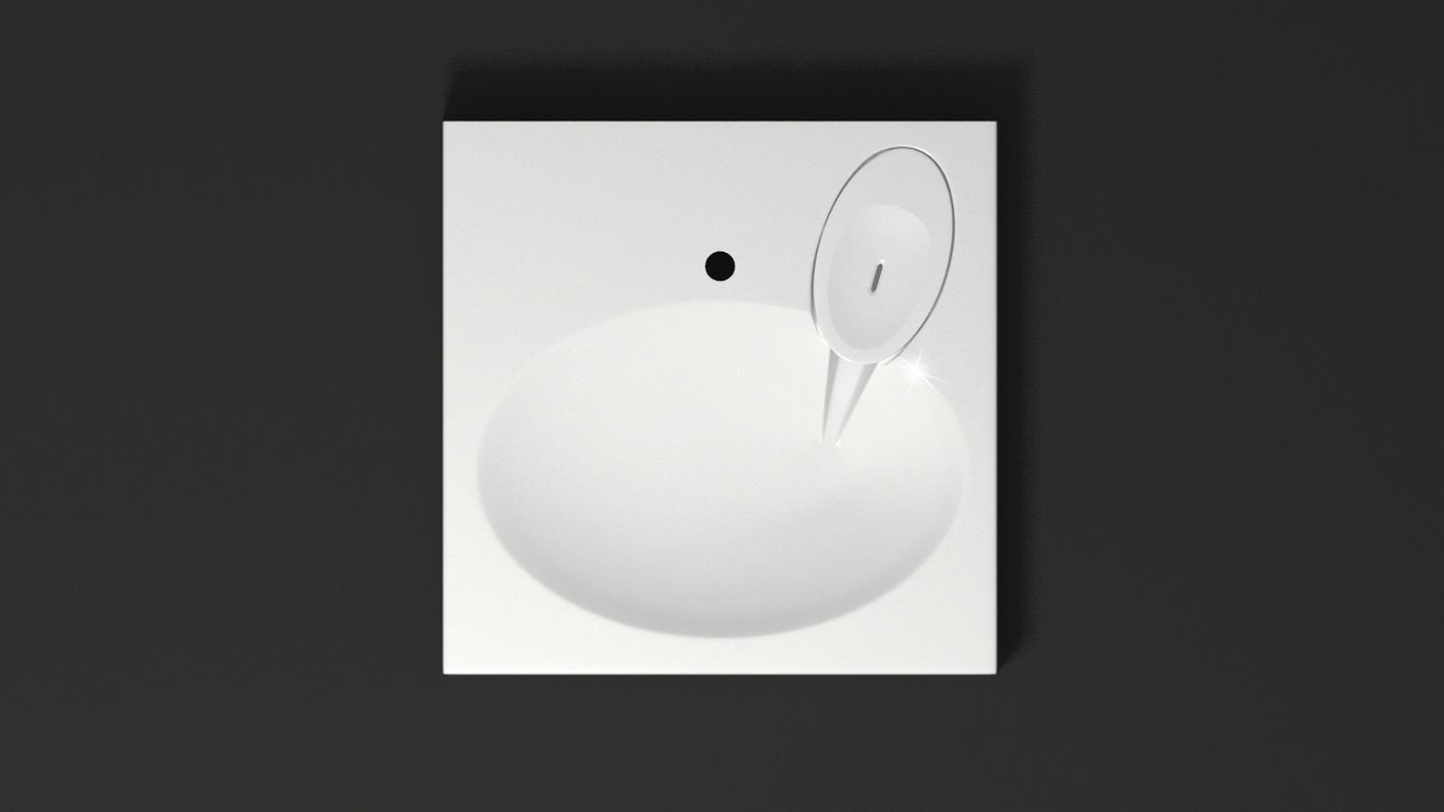Раковина Marrbaxx Смайл V55 над стиральной машиной прямоугольная 54.5х60 мм, искусственный мрамор купить,98871