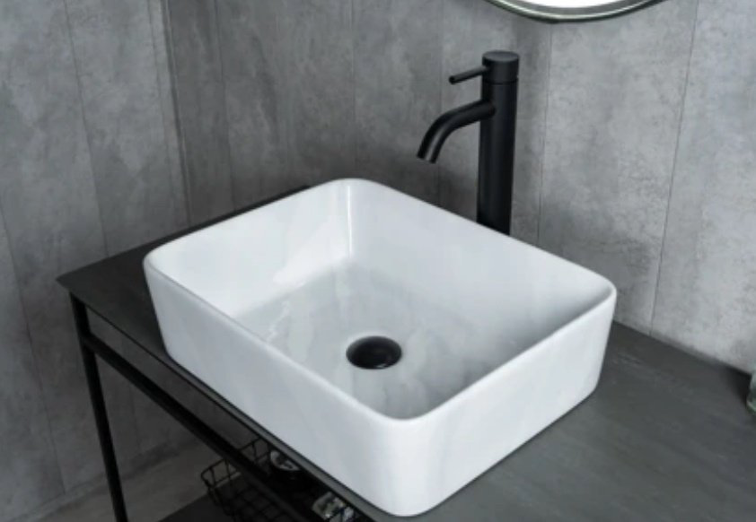 Раковина GID-ceramic Mnc600 накладная прямоугольная 48, керамика купить,86764