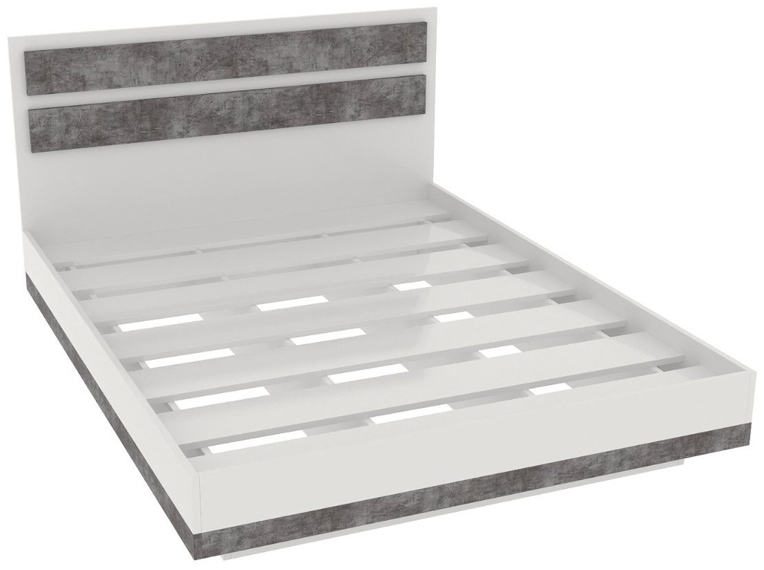 Кровать Ереке Мебель Lotos HM 140x200см серая купить,NaN