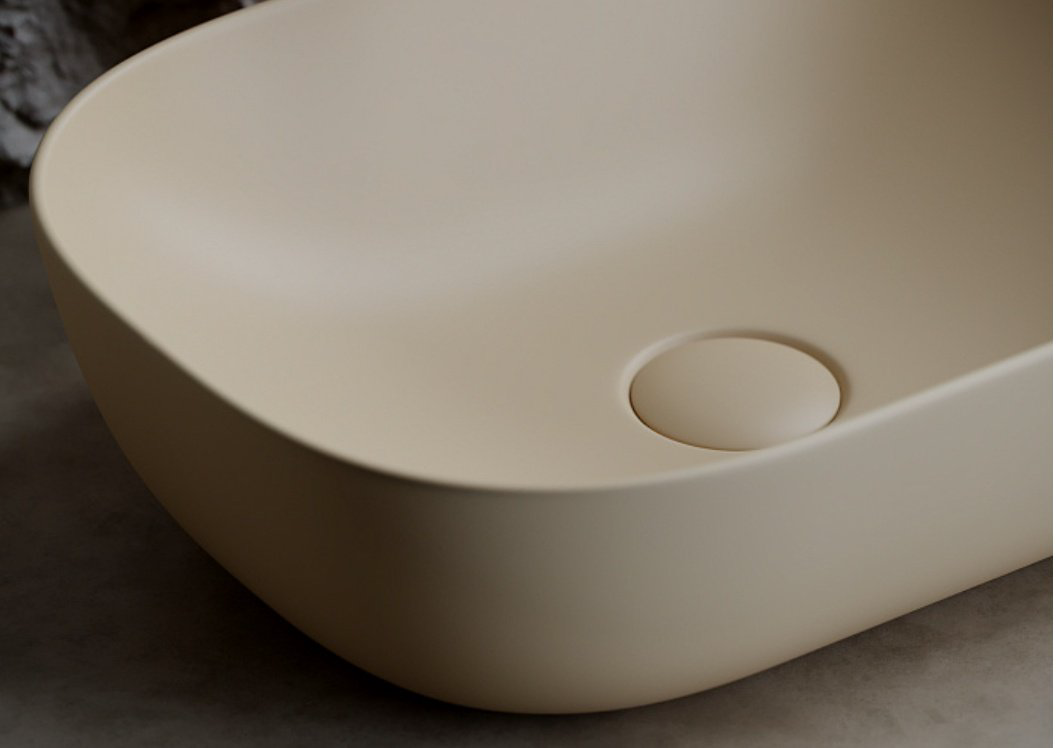 Раковина Ceramicanova CN6009MC накладная прямоугольная 46, санфарфор купить,NaN