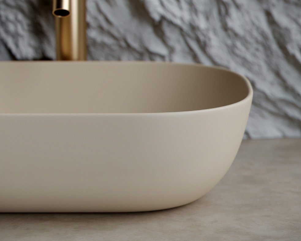 Раковина Ceramicanova CN6009MC накладная прямоугольная 46, санфарфор купить,NaN