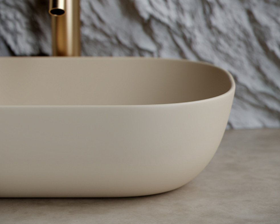 Раковина Ceramicanova CN6009MC накладная прямоугольная 46, санфарфор купить,NaN