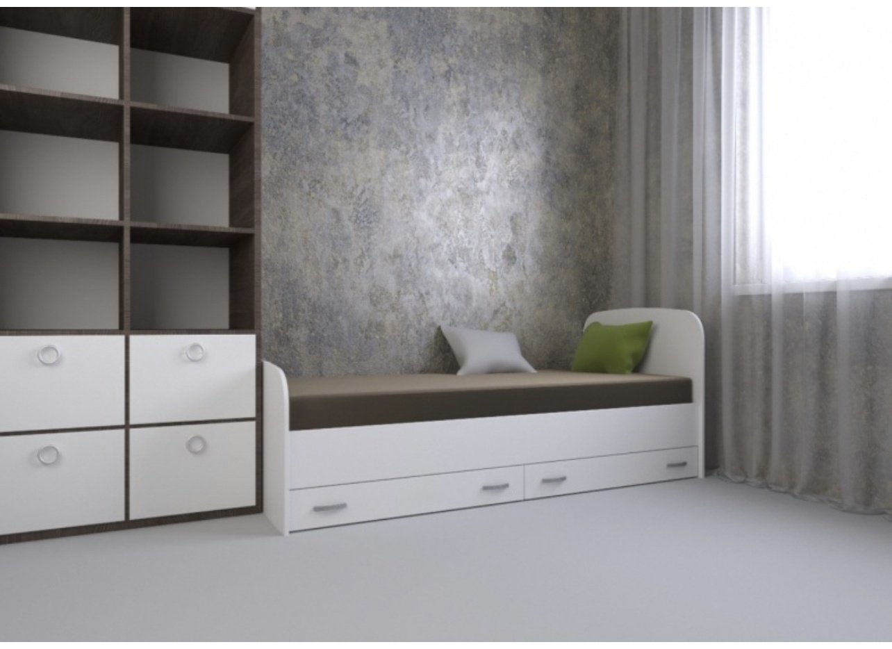 Кровать Doma Виктория Kids 80x200см белая купить,NaN