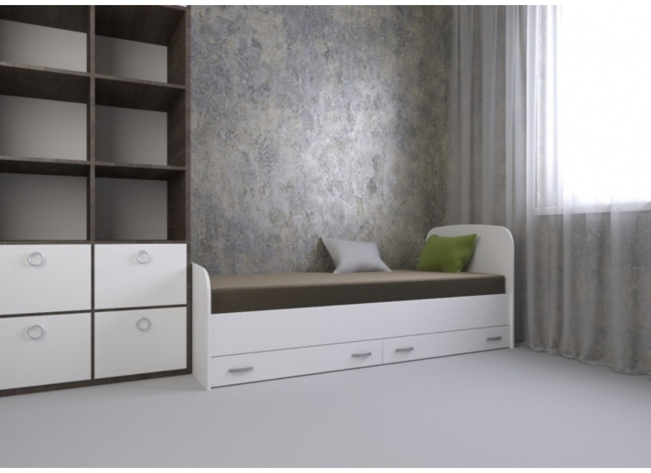 Кровать Doma Виктория Kids 80x200см белая купить,NaN