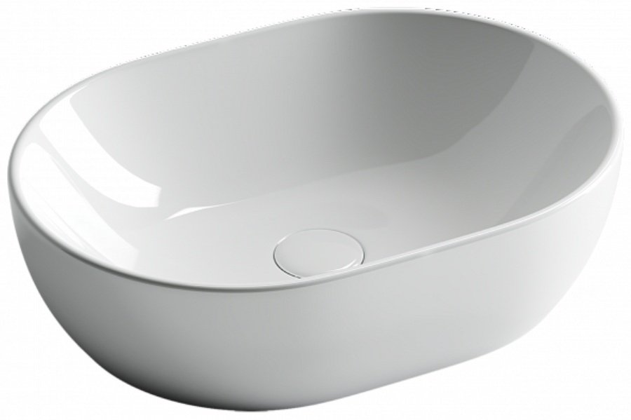 Раковина Ceramicanova CN6019 накладная овальная 48, санфарфор
