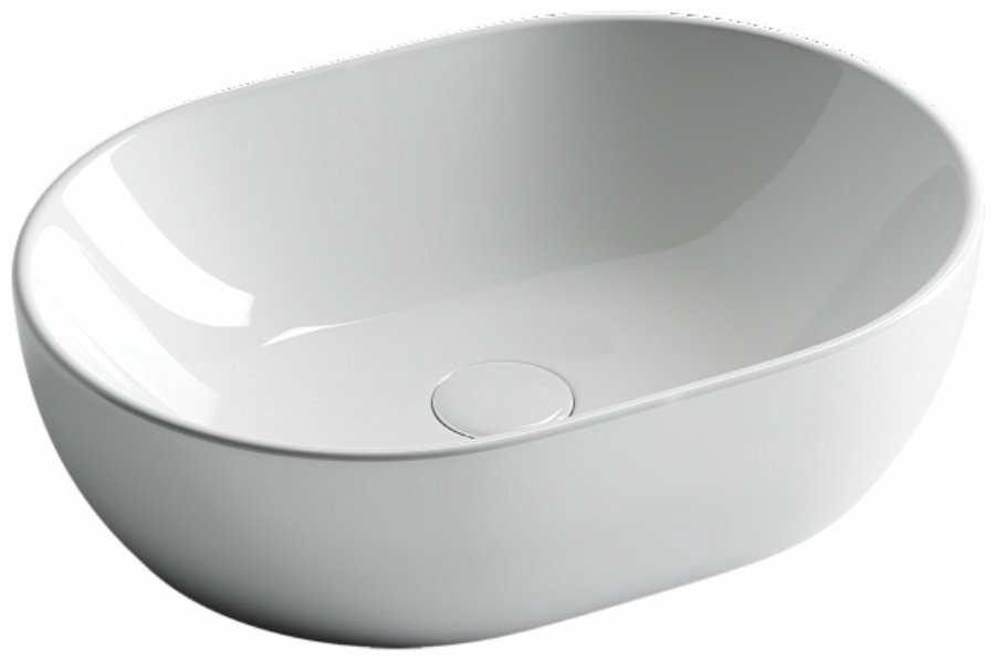 Раковина Ceramicanova CN6019 накладная овальная 48, санфарфор купить,120594