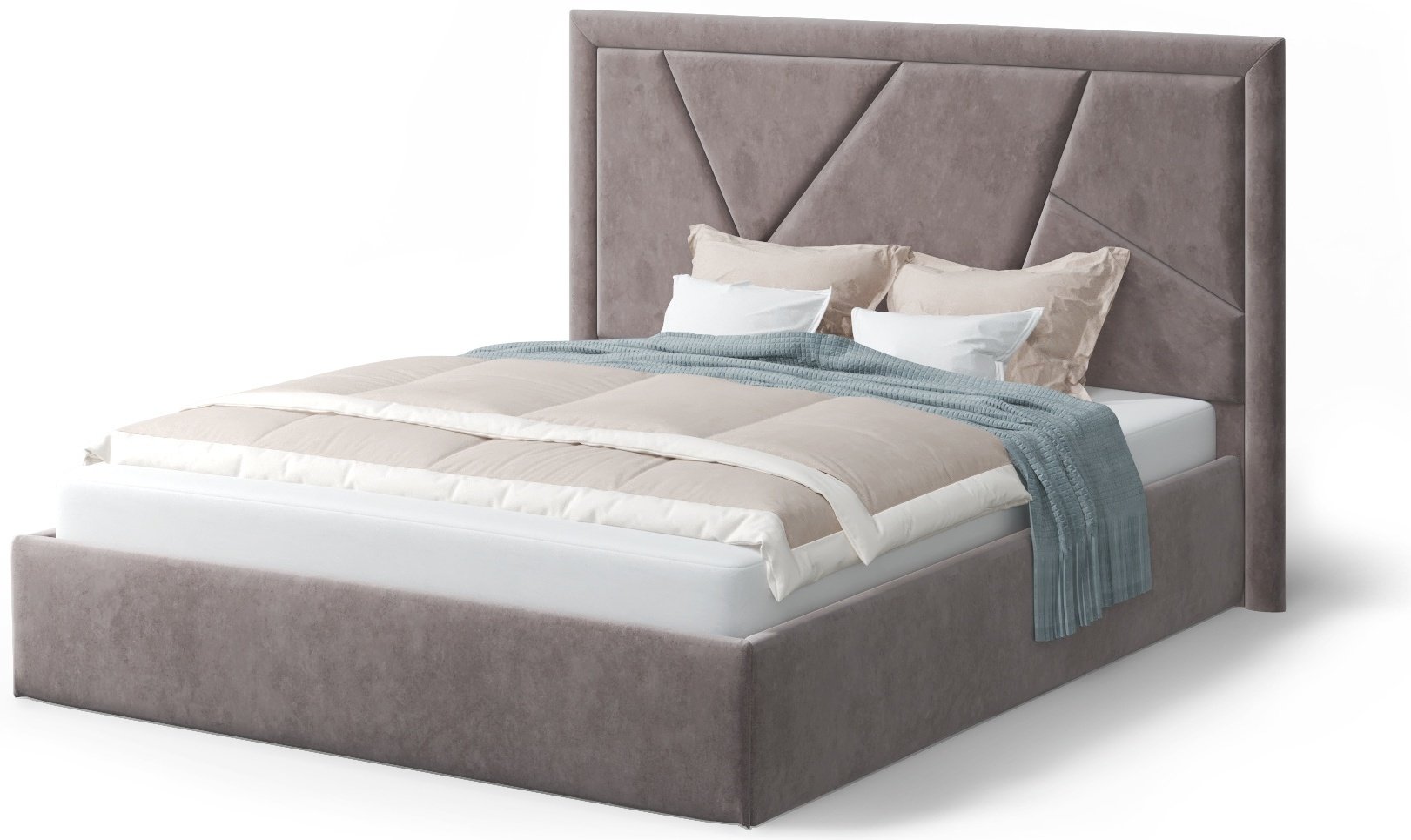 Кровать Doma IN-160x200 160x200см с матрасом коричневая купить,NaN