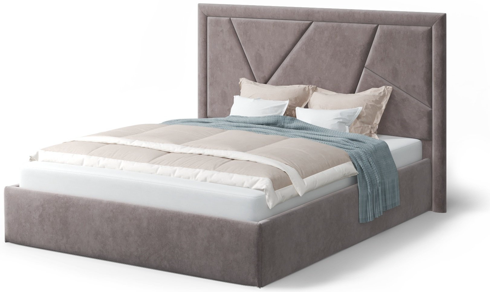 Кровать Doma IN-160x200 160x200см с матрасом коричневая купить,NaN