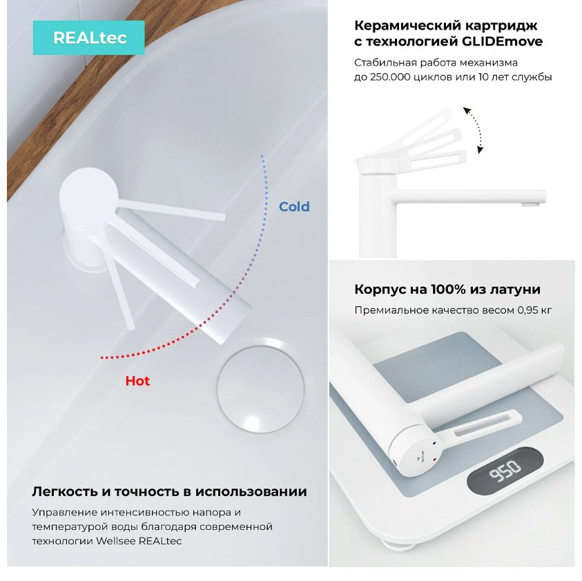 Раковина Wellsee Bisou 201007350 подвесная полукруглая 45, фаянс купить,NaN