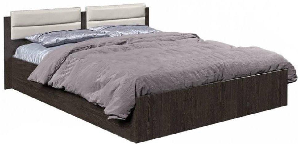 Кровать Doma F-STA 84656 160x200см с матрасом коричневая купить,NaN