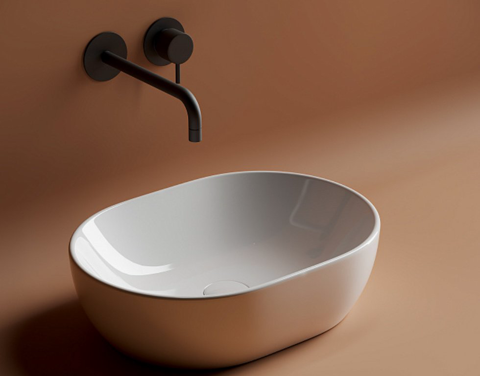 Раковина Ceramicanova CN6019 накладная овальная 48, санфарфор купить,120594