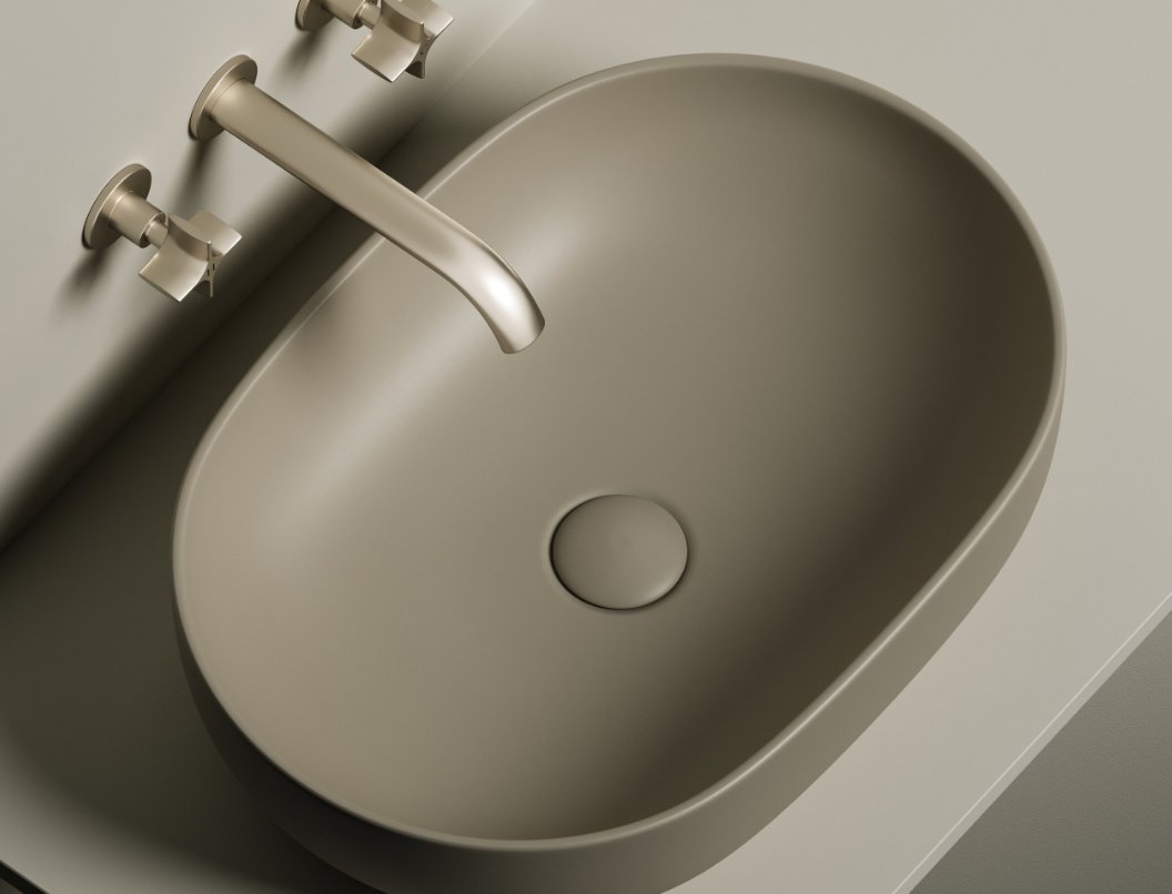 Раковина Ceramicanova CN6047MC накладная овальная 60, санфарфор купить,NaN