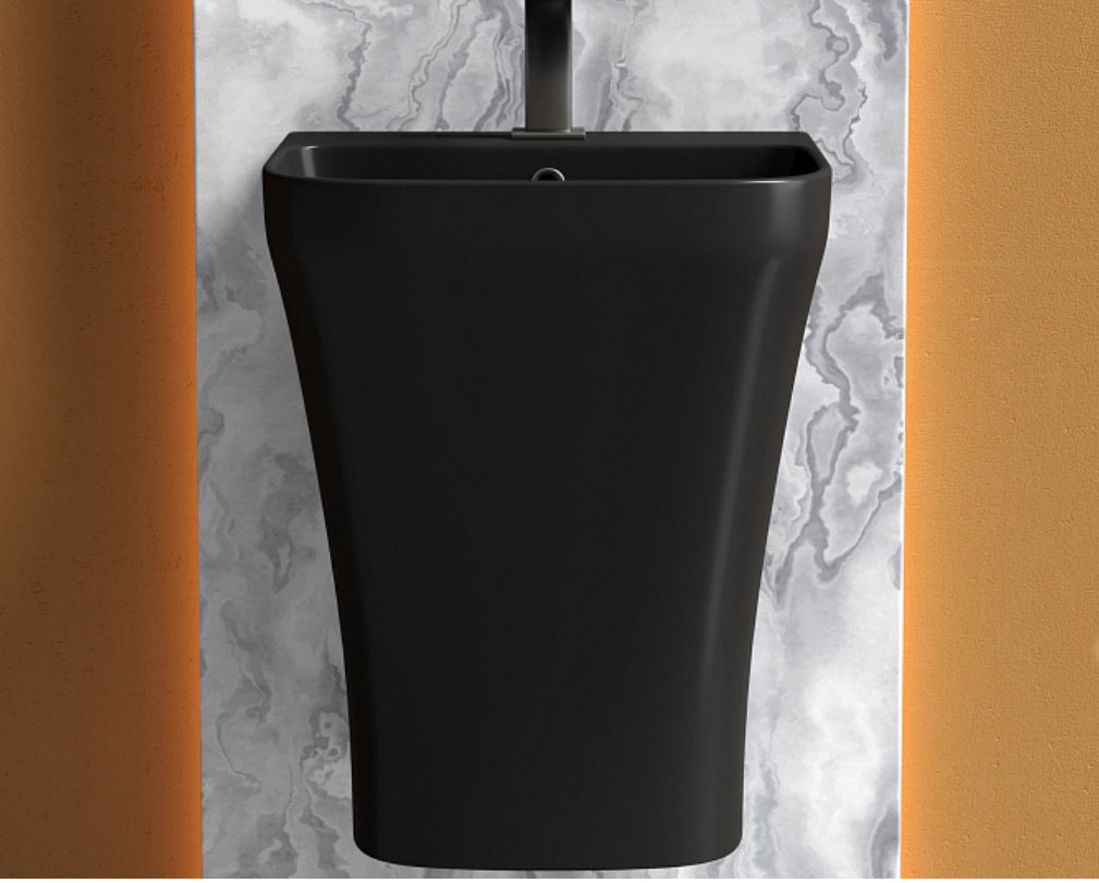 Раковина Ceramicanova CN6067MB подвесная прямоугольная 36, санфарфор купить,628442