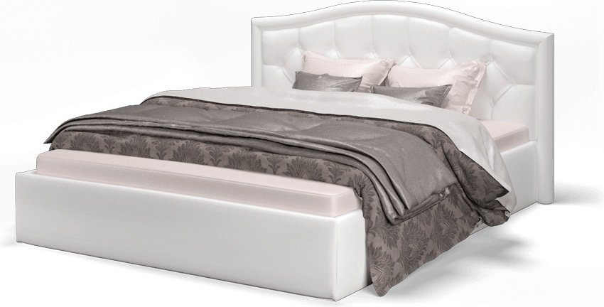 Кровать Doma ST-160х200 160x200см с матрасом белая купить,NaN