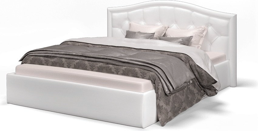 Кровать Doma ST-160х200 160x200см с матрасом белая купить,NaN