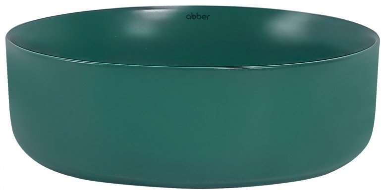 Раковина Abber Bequem AC2108MBG накладная круглая 36 см, фаянс
