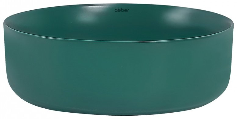Раковина Abber Bequem AC2108MBG накладная круглая 36 см, фаянс купить,NaN