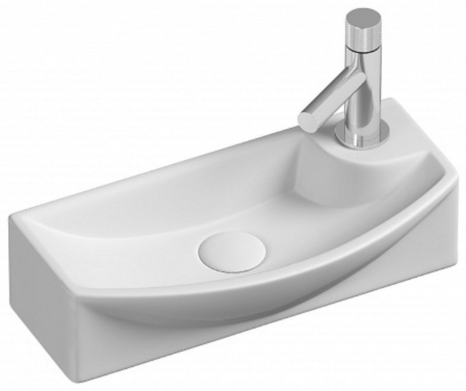 Раковина Ceramicanova CN6038L накладная прямоугольная 45, санфарфор