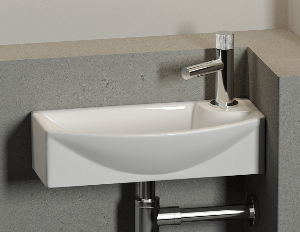 Раковина Ceramicanova CN6038L накладная прямоугольная 45, санфарфор