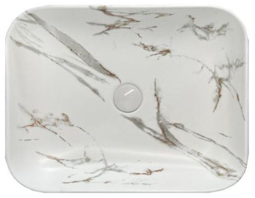 Раковина Comforty N78109MWY-2 накладная прямоугольная 50, санфарфор купить,104077