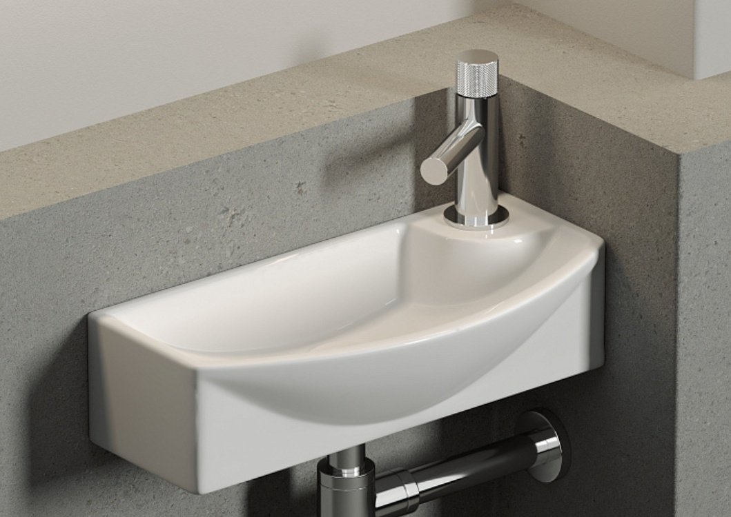 Раковина Ceramicanova CN6038L накладная прямоугольная 45, санфарфор