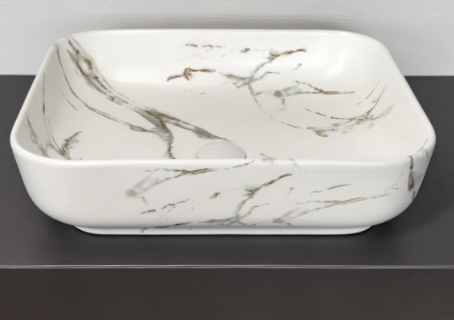 Раковина Comforty N78109MWY-2 накладная прямоугольная 50, санфарфор купить,104077