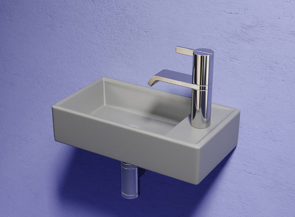 Раковина Ceramicanova CN6051LMH подвесная прямоугольная 41, санфарфор купить,NaN