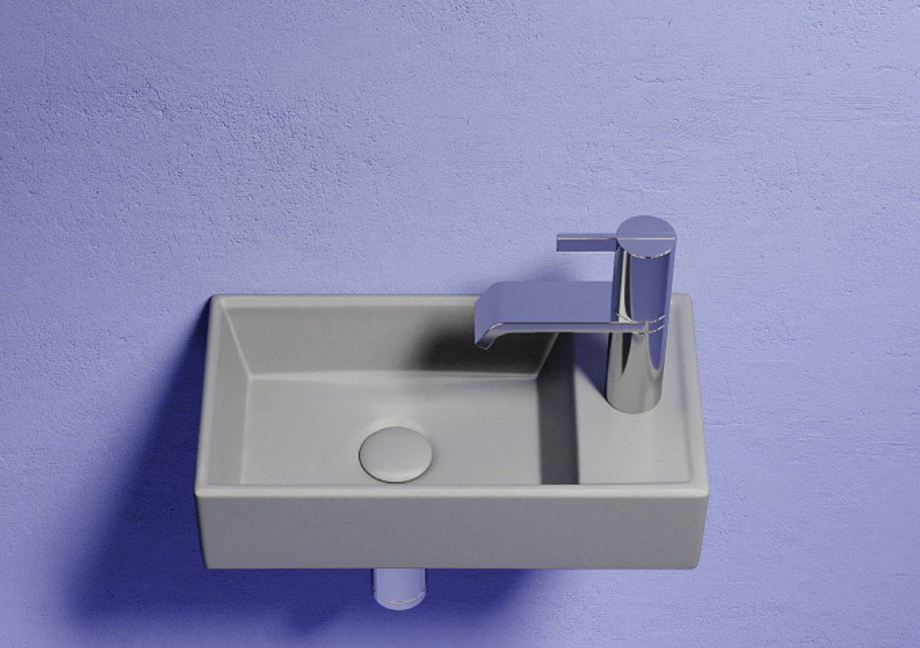 Раковина Ceramicanova CN6051LMH подвесная прямоугольная 41, санфарфор купить,NaN