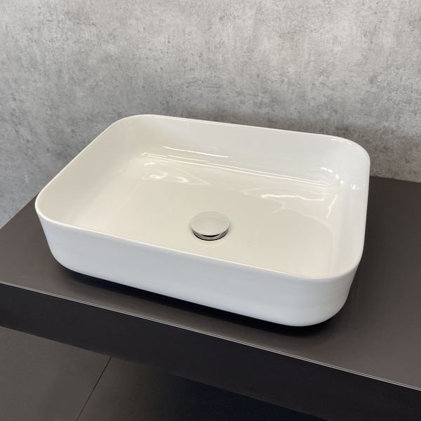 Раковина Comforty T-Y9378 накладная прямоугольная 39, санфарфор