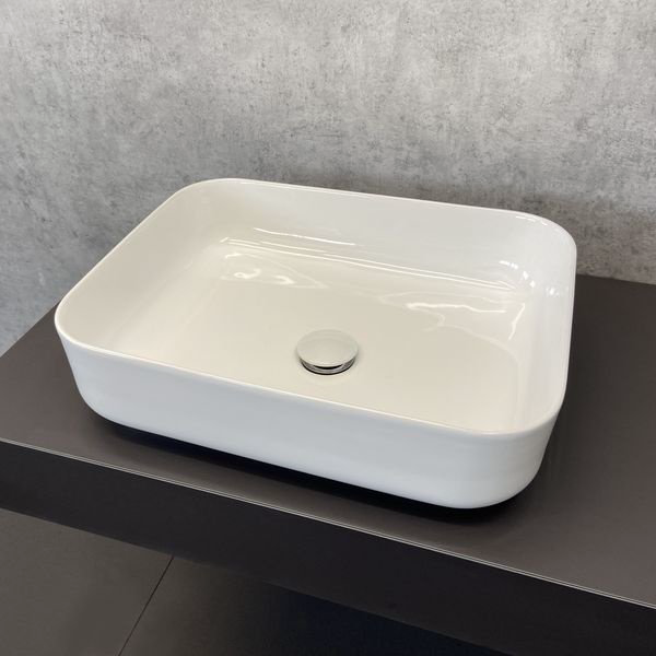 Раковина Comforty T-Y9378 накладная прямоугольная 39, санфарфор