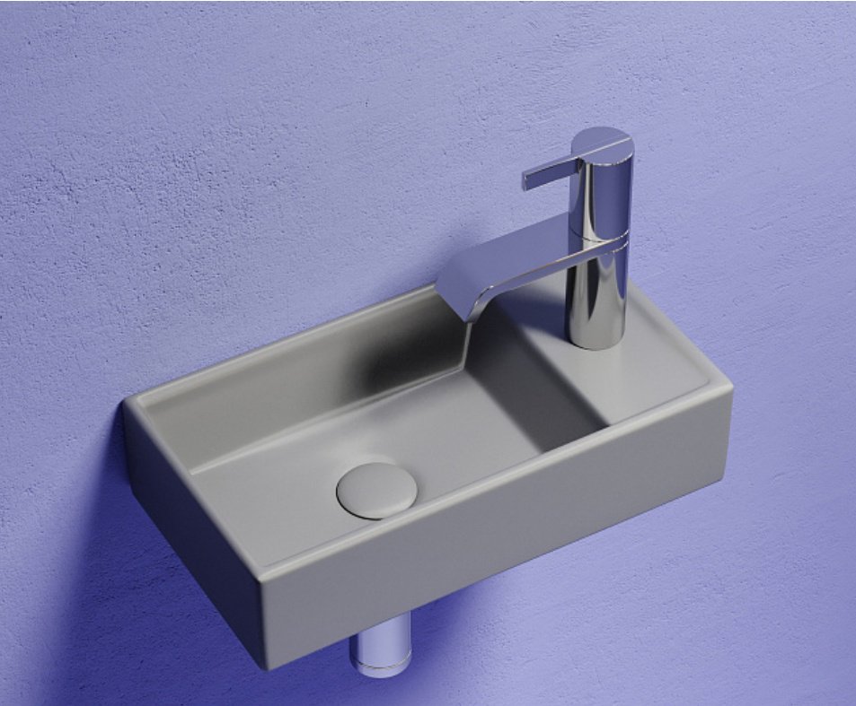 Раковина Ceramicanova CN6051LMH подвесная прямоугольная 41, санфарфор купить,NaN
