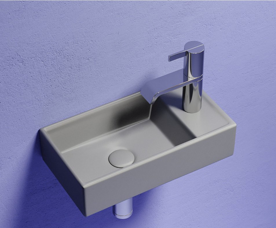 Раковина Ceramicanova CN6051LMH подвесная прямоугольная 41, санфарфор купить,NaN