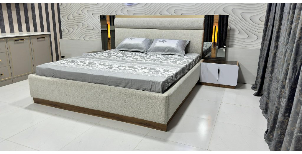 Кровать Doma DV-180 180x200см с матрасом бело-коричневая купить,NaN