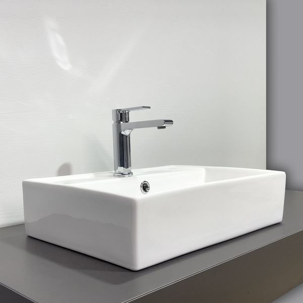 Раковина Comforty 7657D накладная прямоугольная 35, санфарфор
