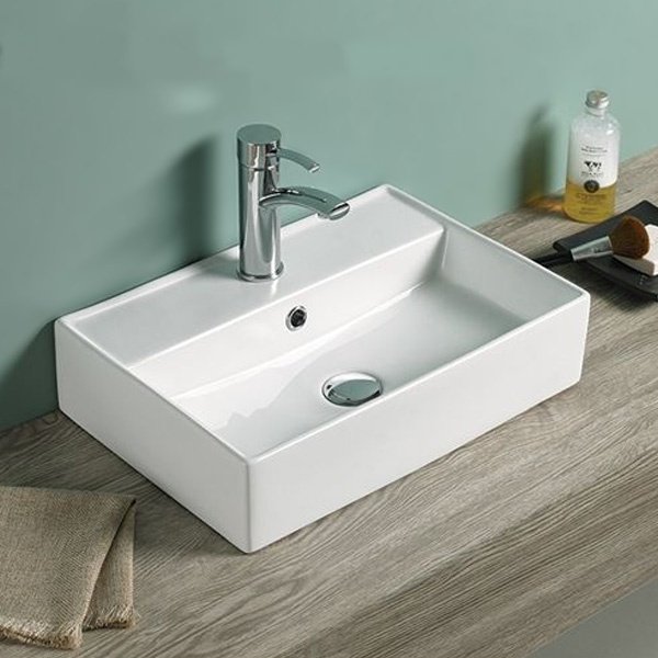 Раковина Comforty 7657D накладная прямоугольная 35, санфарфор купить,65570