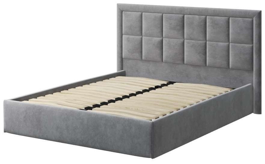 Кровать Doma B-160x200 с матрасом серая купить,NaN