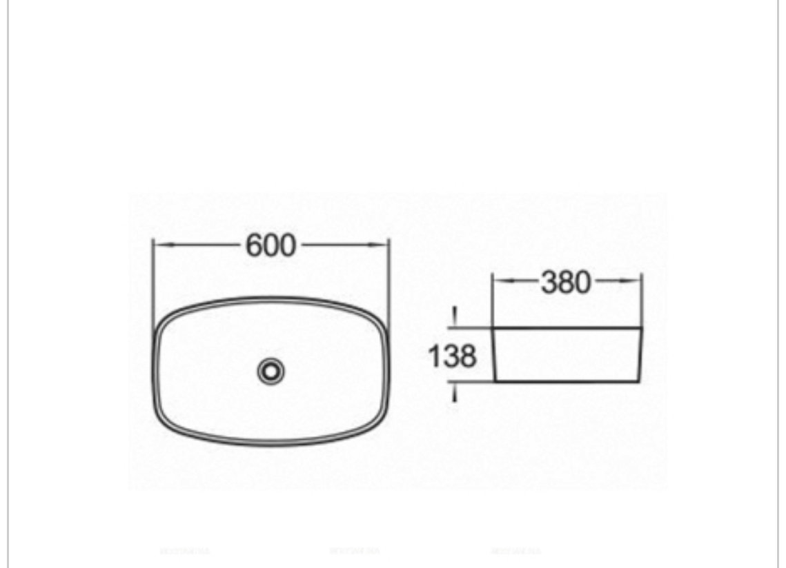 Раковина Comforty 78329 накладная овальная 60, санфарфор
