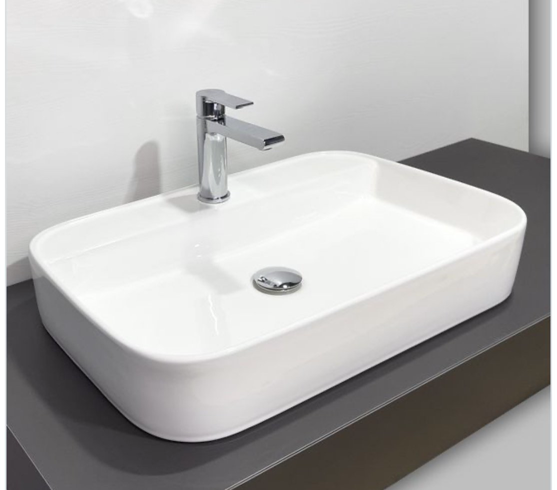 Раковина Comforty 78574-60 накладная прямоугольная 60, санфарфор купить,79699