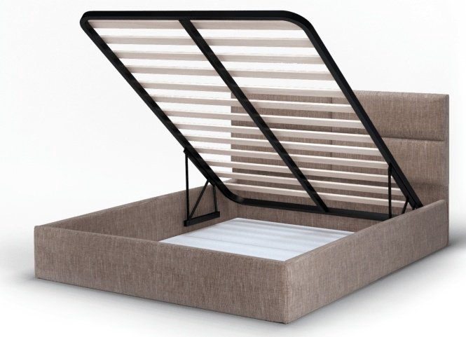 Кровать Doma SI-160х200 160x200см с матрасом коричневая купить,NaN