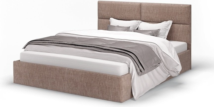 Кровать Doma SI-160х200 160x200см с матрасом коричневая купить,NaN