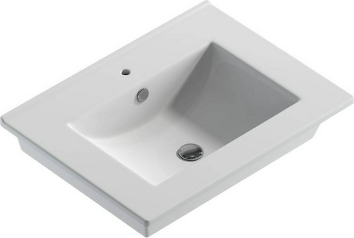 Раковина накладная 60 см Sanita Quadro60 F01