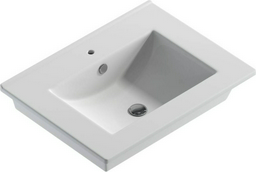Раковина накладная 60 см Sanita Quadro60 F01