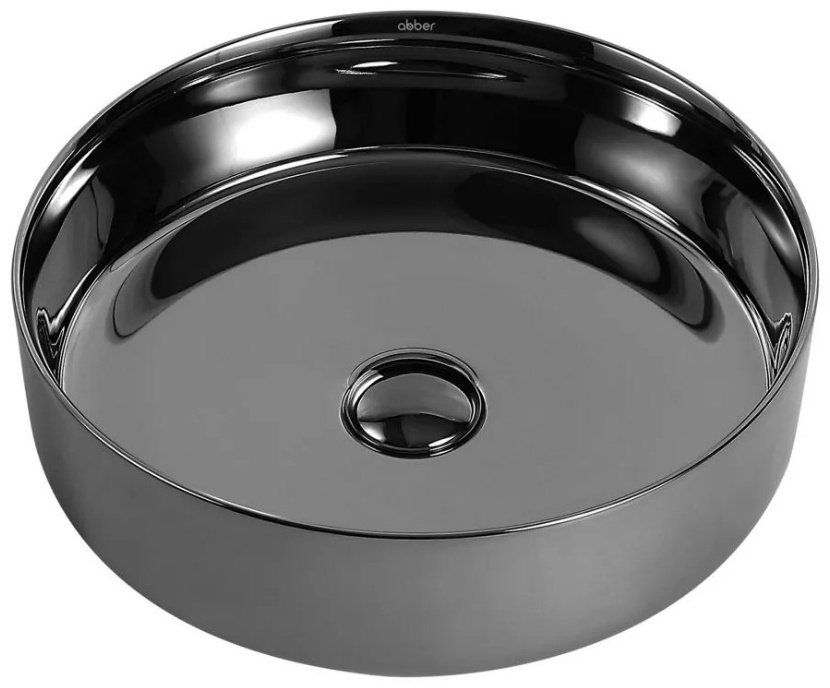 Раковина Abber Bequem AC2109GS накладная круглая 40 см, фаянс