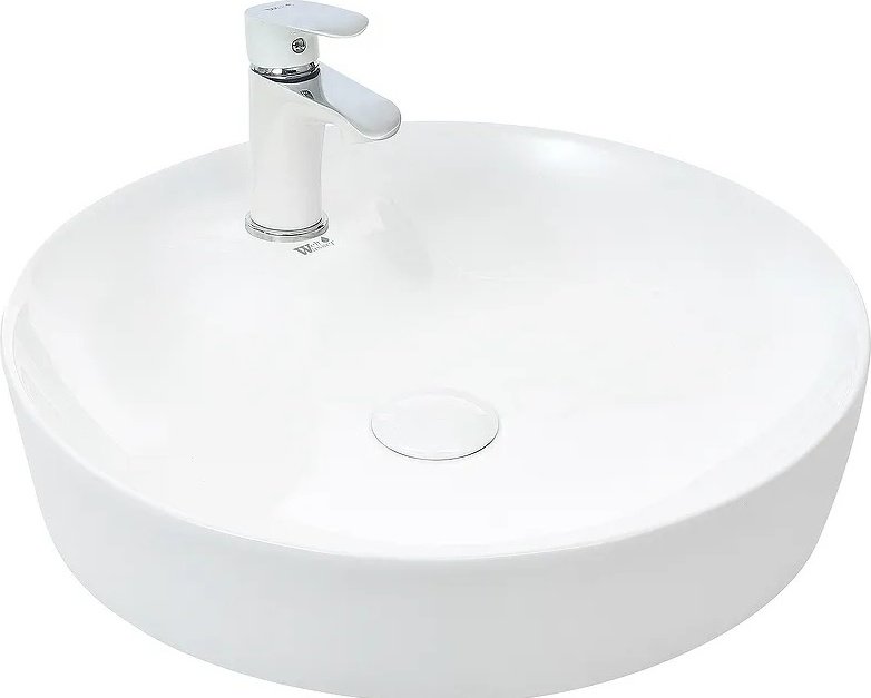 Раковина WeltWasser WW ELBACH 3204 накладная круглая 46 см, фаянс