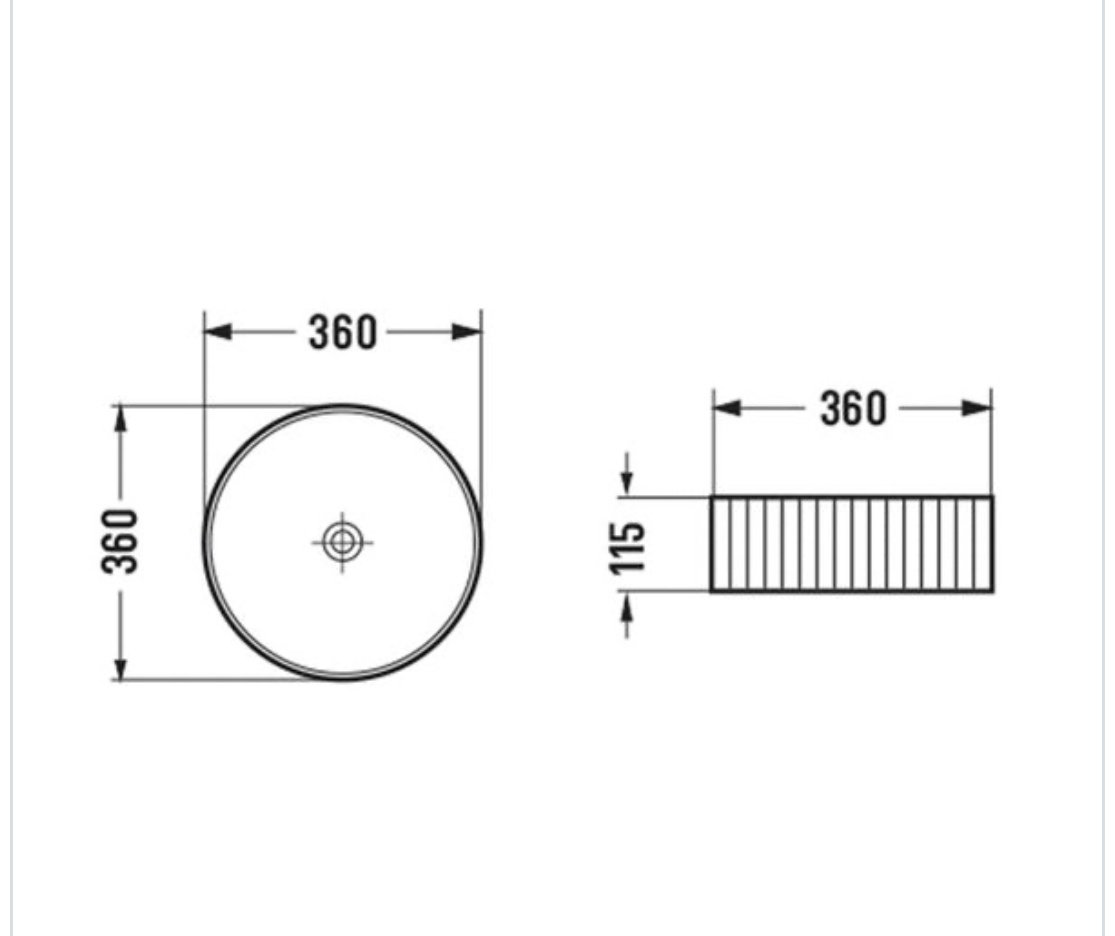 Раковина Comforty 78728 накладная круглая 36, санфарфор купить,52735