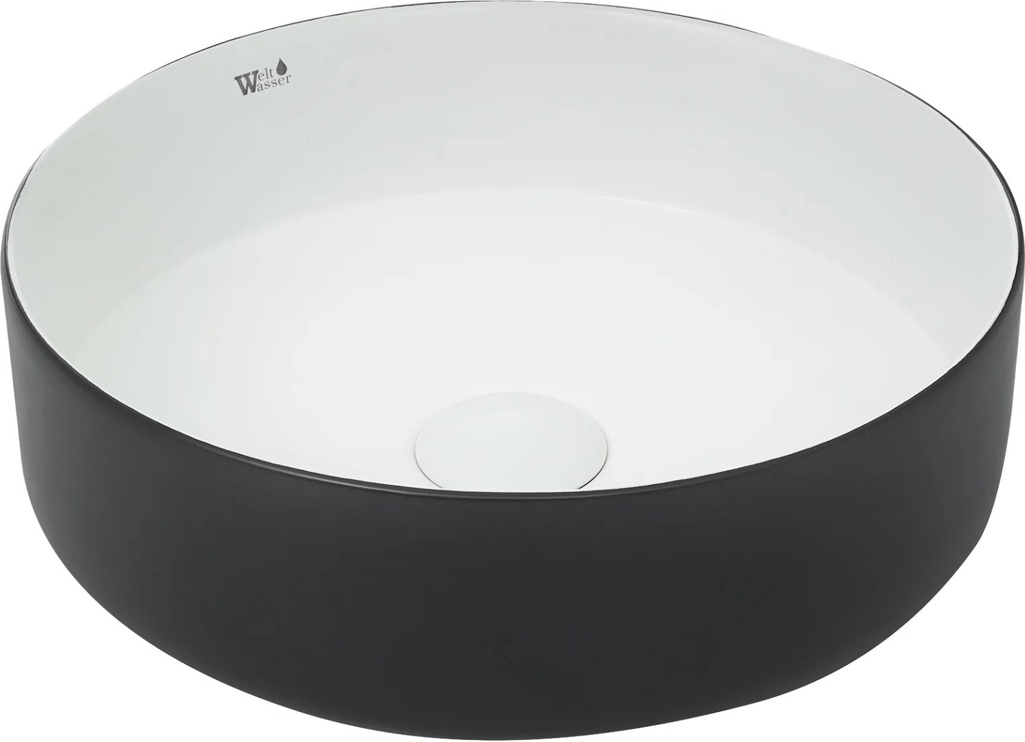 Раковина WeltWasser ELBACH M3134 WB накладная круглая 35 см, фаянс