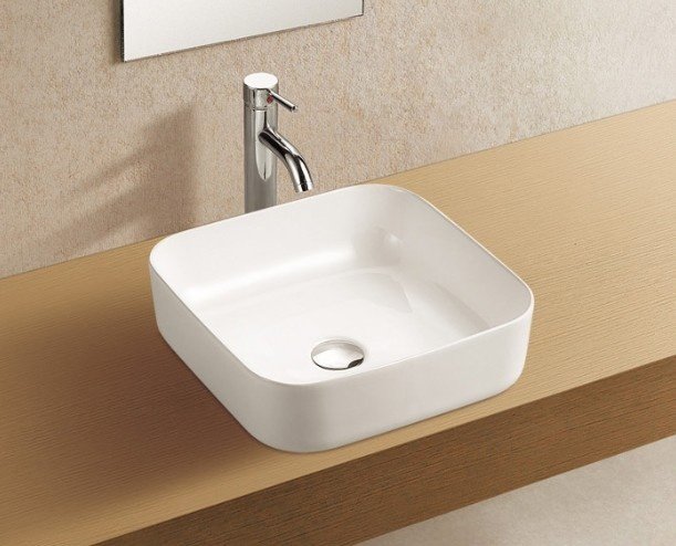 Раковина WeltWasser WW ELBACH 2196 накладная квадратная 30.9 см, фаянс