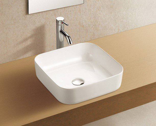Раковина WeltWasser WW ELBACH 2196 накладная квадратная 30.9 см, фаянс купить,50900